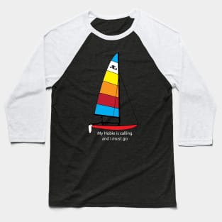 Hobie 14 Catamaran Sailboat Baseball T-Shirt